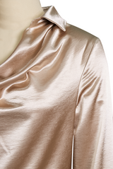 Serene | Women’s Satin Draped Blouse