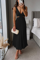Sanne | Women’s Pleated Midi Dress