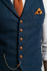Torrin | Men’s Checked Tweed Waistcoat