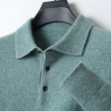 Cassiano | Polo en cachemire à manches longues pour hommes
