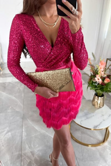 Rose | Women’s Sequin Fringe Dress