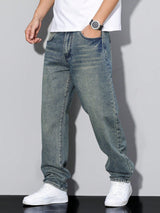 Alester | Jeans décontractés à jambe droite pour hommes