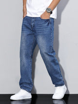Alester | Jeans décontractés à jambe droite pour hommes