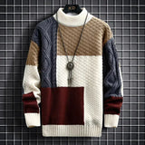Apollo | Men’s Crewneck Patchwork Sweater