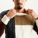 Apollo | Men’s Crewneck Patchwork Sweater