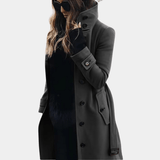 Arlisse | Women’s Double-Breasted Tailored Long Coat