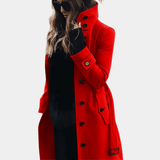 Arlisse | Women’s Double-Breasted Tailored Long Coat