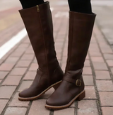 Aurielle | Women’s Knee-High Buckle Strap Boots