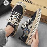 Solano | Men’s Bold Pattern Espadrille Sneakers
