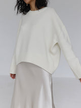 Rienah | Women’s Oversized Crewneck Knit Sweater