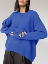 Rienah | Women’s Oversized Crewneck Knit Sweater