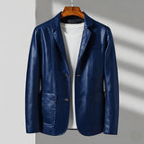 Caleb | Men’s Premium Leather Blazer Jacket