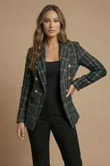 Cally | Women’s Double-Breasted Tweed Blazer