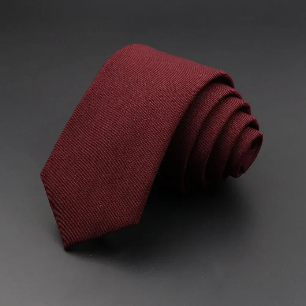 Calvian | Men’s Slim Solid Colour Tie – Bobtasia