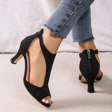 Carmelita | Women’s Peep-Toe Mid Heel Shoes