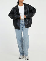 Celestine | Women’s Oversized Faux-Leather Jacket
