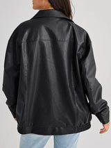 Celestine | Women’s Oversized Faux-Leather Jacket