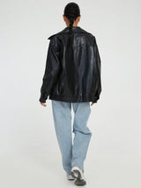 Celestine | Women’s Oversized Faux-Leather Jacket