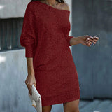 Clarita | Women’s Sequin Off-Shoulder Mini Dress