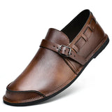 Colby | Men’s Burnished Leather Monk Strap Loafers