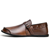 Colby | Men’s Burnished Leather Monk Strap Loafers