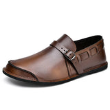 Colby | Men’s Burnished Leather Monk Strap Loafers