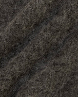 Bonnet en alpaga gris charbon avec revers | Tricot côtelé pour une chaleur et un style ultimes