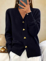 Elira | Cardigan en tricot à boutons pour femmes