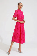 Lexa | Women’s Lace Midi Dress