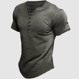Henley | Chemise Henley à manches courtes pour hommes
