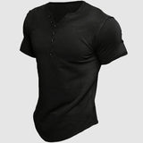 Henley | Chemise Henley à manches courtes pour hommes