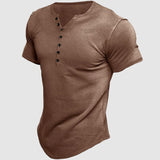 Henley | Chemise Henley à manches courtes pour hommes