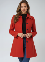 Valerine | Women’s Classic Black Wool Coat