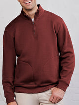 Legacy Heavyweight 1/4 Zip Fleece Jacket for Men | Soft Bamboo & Cotton Blend