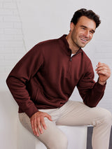 Legacy Heavyweight 1/4 Zip Fleece Jacket for Men | Soft Bamboo & Cotton Blend