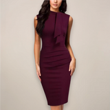 Marcellia | Women’s Sleeveless Sheath Midi Dress