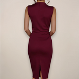 Marcellia | Women’s Sleeveless Sheath Midi Dress