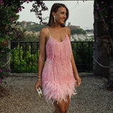 Matilda | Women’s Feather Mini Dress