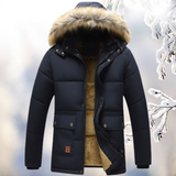 Men's Insulated Parka Jacket with Adjustable Fur Hood | Best Winter Jacket for Men