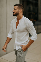 Taviero | Men’s 3/4 Sleeve Relaxed Shirt