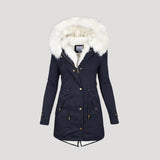 Mhean | Women’s Faux Fur Hooded Winter Parka