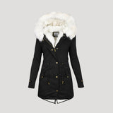 Mhean | Women’s Faux Fur Hooded Winter Parka