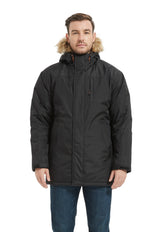 North Woods Heavyweight Snorkel Parka Jacket for Men and Women - Wind and Water Resistant with Faux Fur Trim