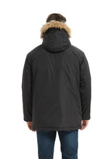 North Woods Heavyweight Snorkel Parka Jacket for Men and Women - Wind and Water Resistant with Faux Fur Trim