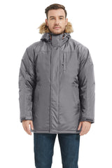 North Woods Heavyweight Snorkel Parka Jacket for Men and Women - Wind and Water Resistant with Faux Fur Trim