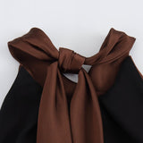 Mocha | Robe midi à dos nu pour femmes