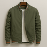 Oriones | Men’s Ribbed-Trim Bomber Jacket