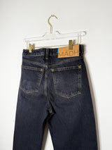 Ozon Black Sculpture | Cropped Barrel Men's Jeans in Washed Black