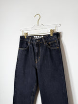 Ozon Black Sculpture | Cropped Barrel Men's Jeans in Washed Black