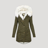 Mhean | Women’s Faux Fur Hooded Winter Parka
